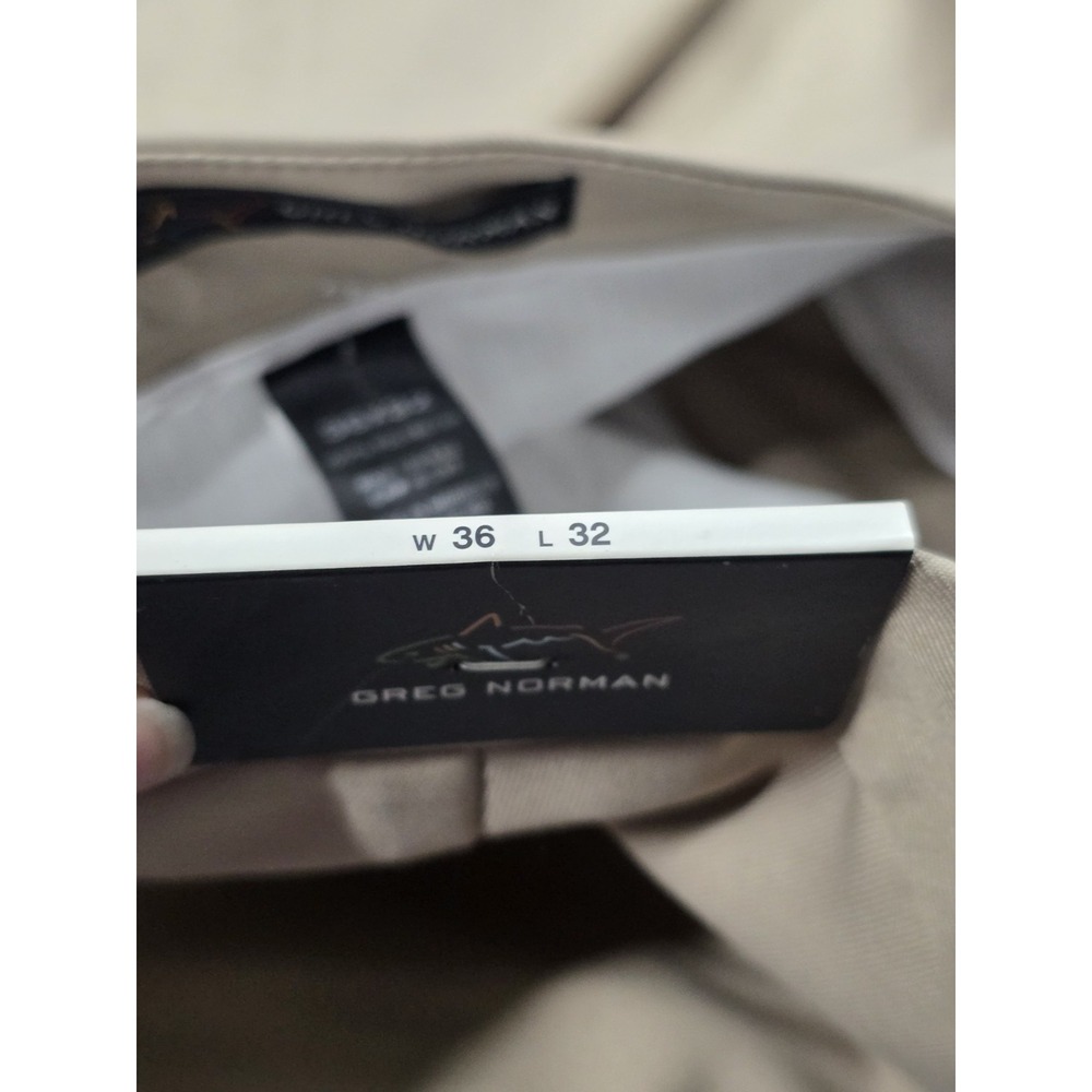 Greg Norman Golf Pants Men's 36x32‎ Beige Slacks Golf Pants - Picture 10 of 10